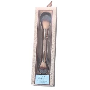 Vince Camuto Luxury Beauty Collection Duo Face Brush Rose Gold Handle